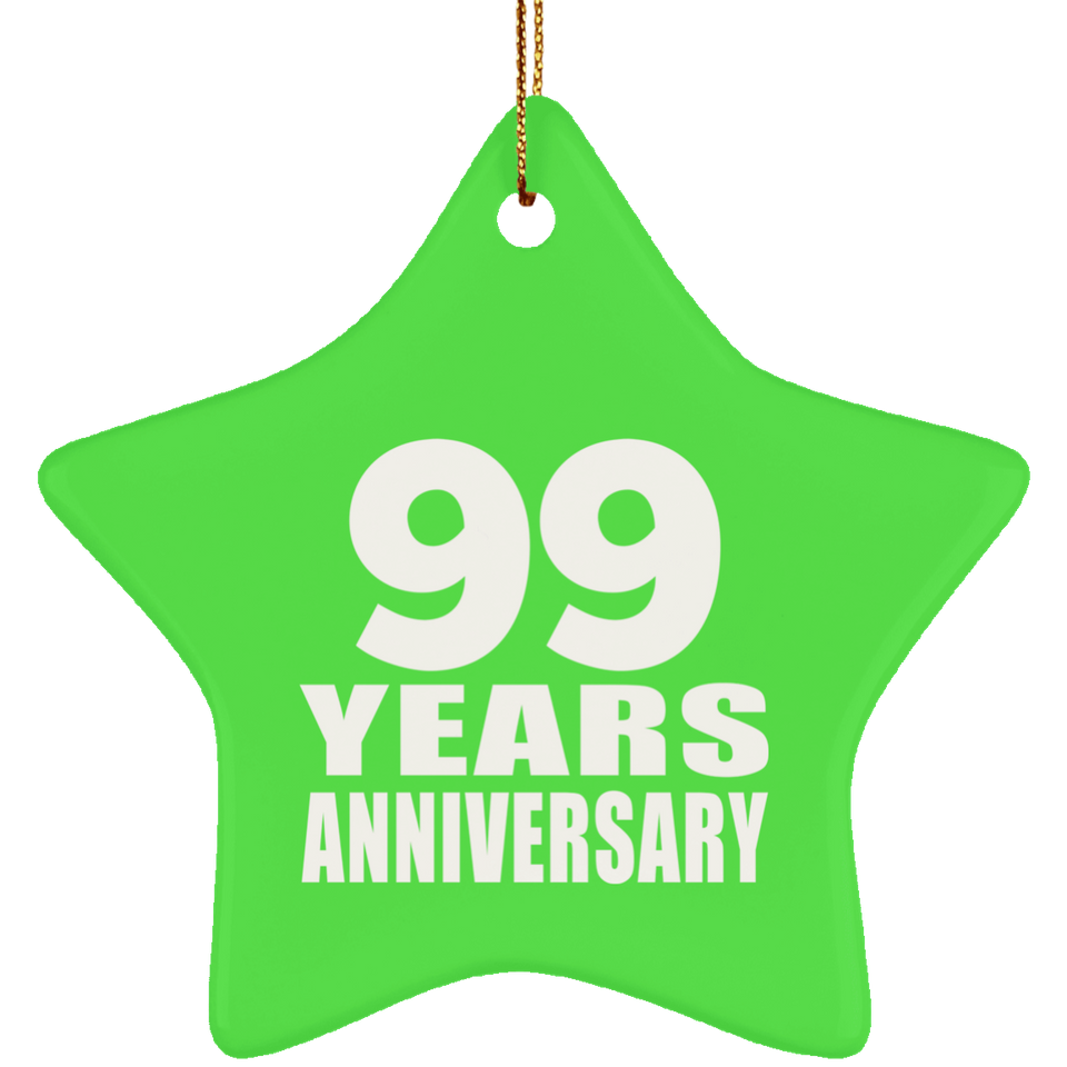 99th Anniversary 99 Years - Star Ornament