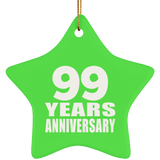 99th Anniversary 99 Years - Star Ornament