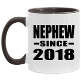 Nephew Since 2018 - 11oz Accent Mug Black