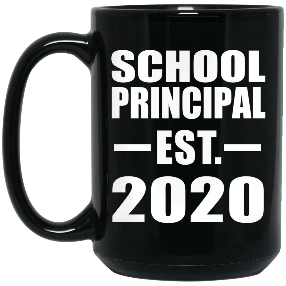 School Principal Established EST. 2020 - 15oz Coffee Mug Black