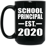 School Principal Established EST. 2020 - 15oz Coffee Mug Black