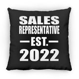 Sales Representative Established EST. 2022 - Throw Pillow Black