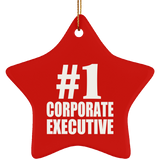 Number One #1 Corporate Executive - Star Ornament