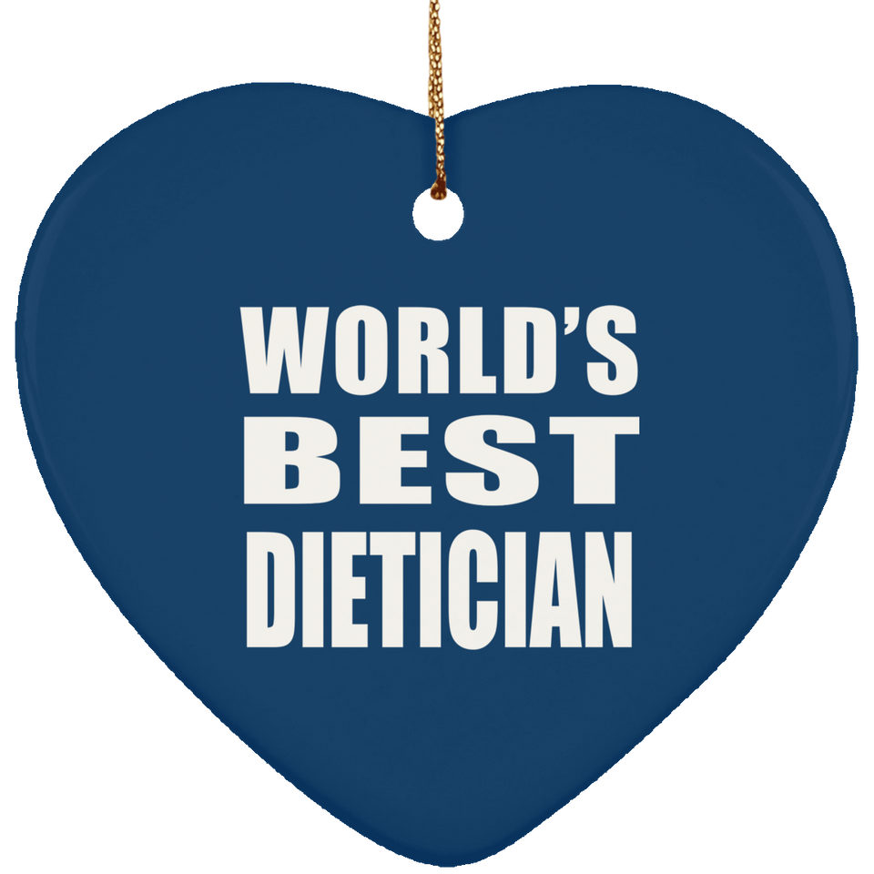World's Best Dietician - Heart Ornament