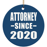 Attorney Since 2020 - Circle Ornament