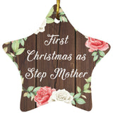 First Christmas As Step Mother - Star Ornament A