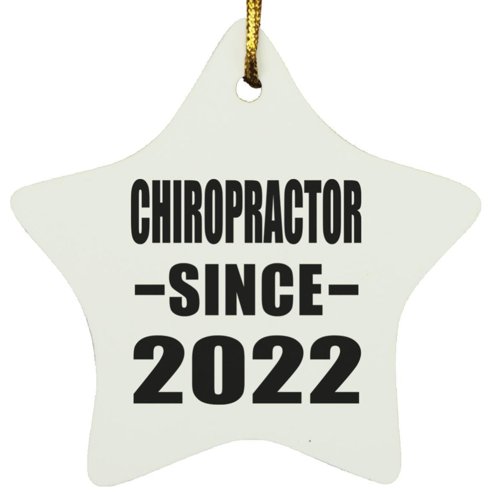 Chiropractor Since 2022 - Star Ornament