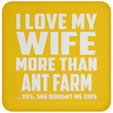 I Love My Wife More Than Ant Farm - Drink Coaster