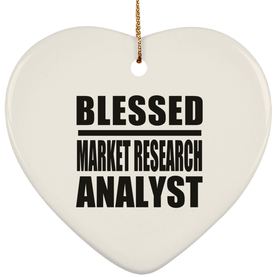 Blessed Market Research Analyst - Heart Ornament