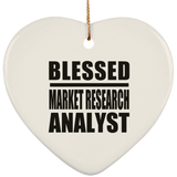 Blessed Market Research Analyst - Heart Ornament