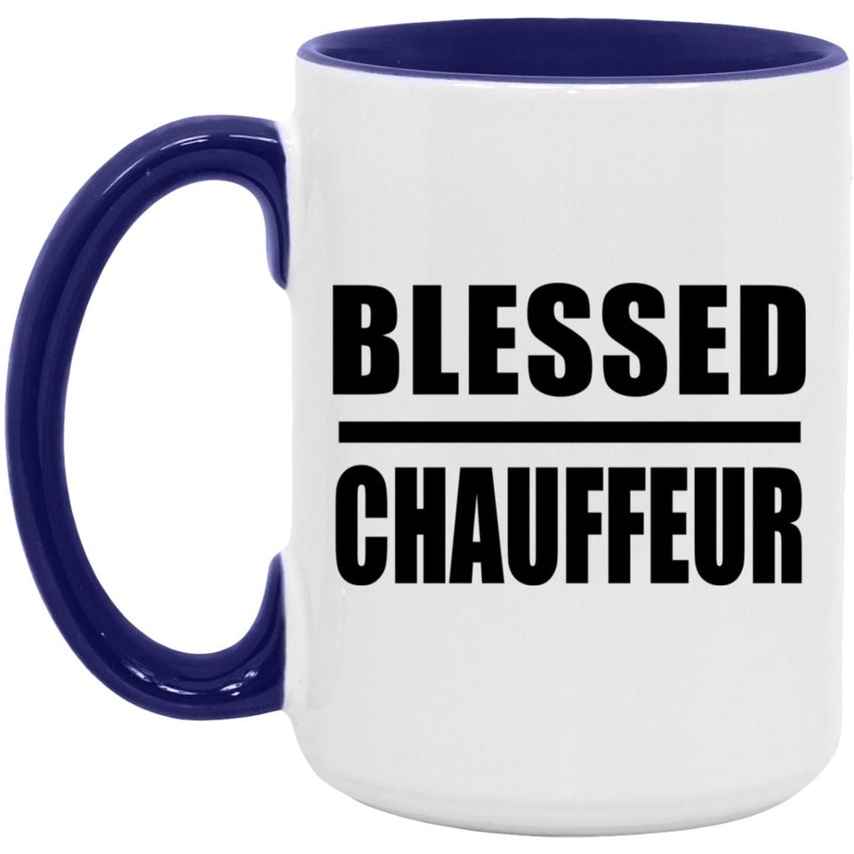 Blessed Chauffeur - 15oz Accent Mug Purple