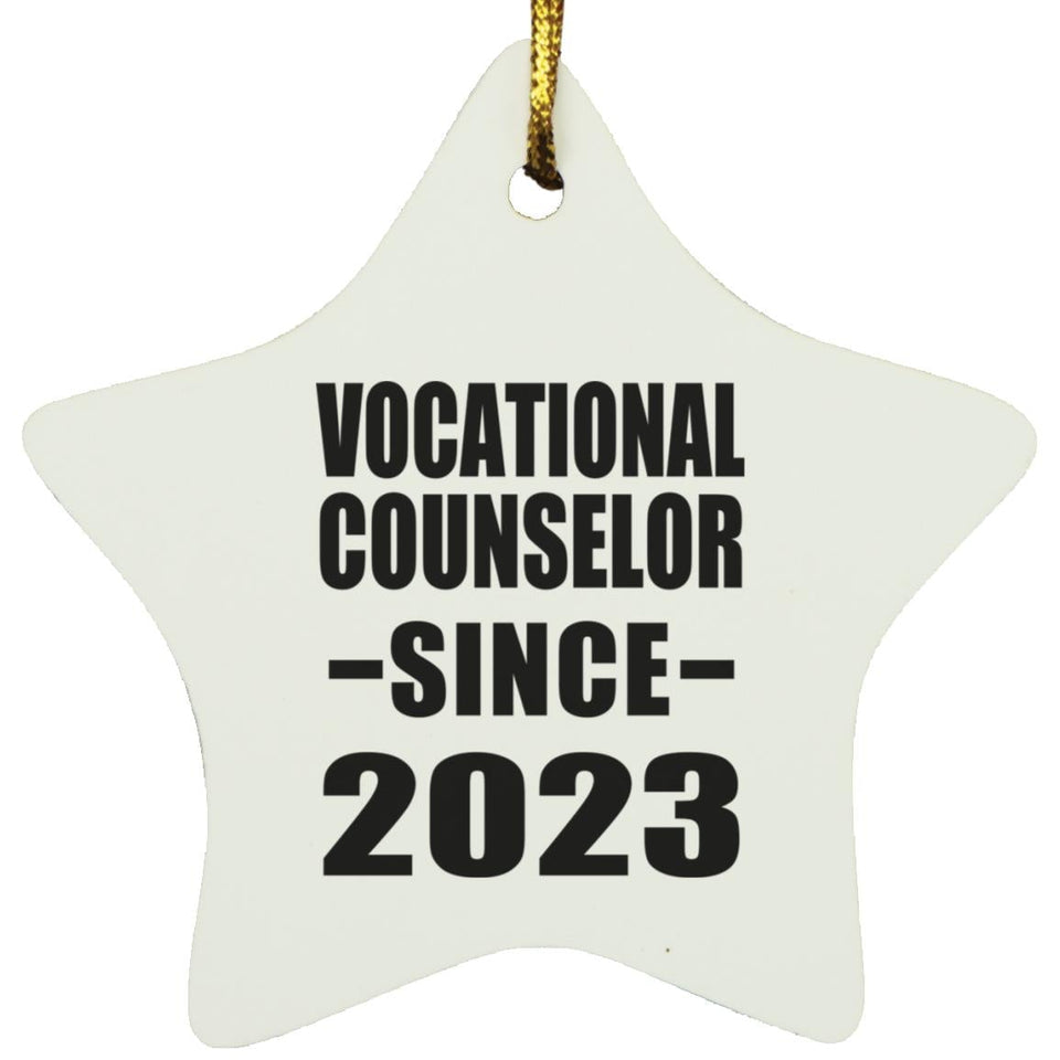 Vocational Counselor Since 2023 - Star Ornament