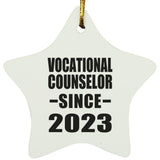 Vocational Counselor Since 2023 - Star Ornament