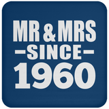 64th Anniversary Mr & Mrs Since 1960 - Drink Coaster