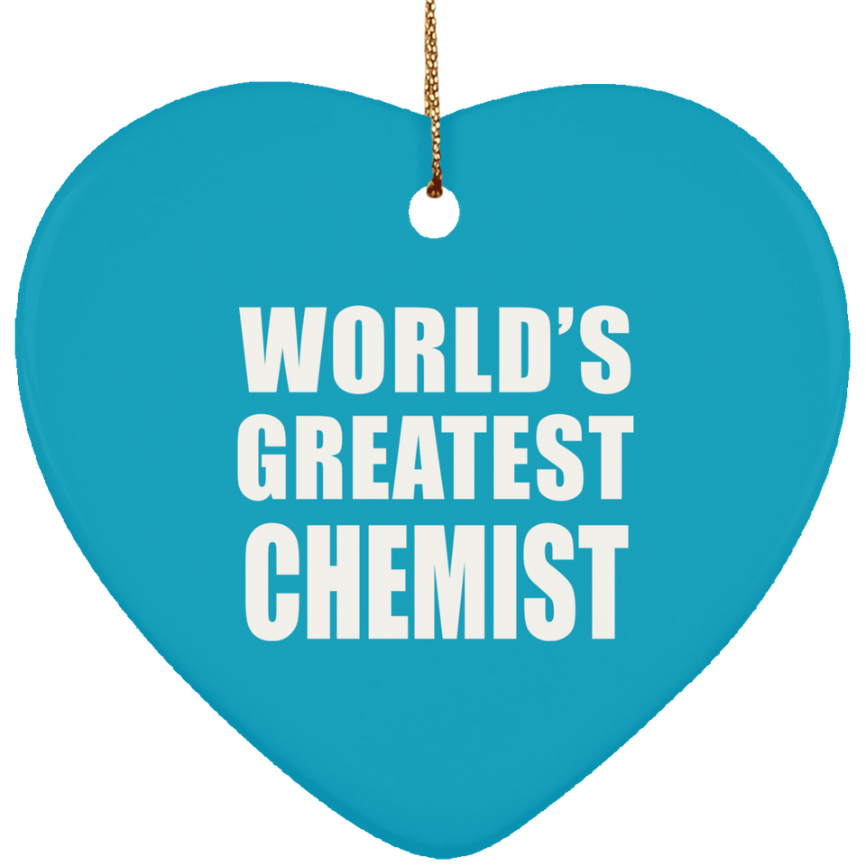 World's Greatest Chemist - Heart Ornament