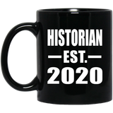 Historian Established EST. 2020 - 11oz Coffee Mug Black