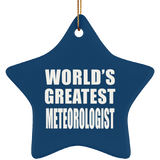 World's Greatest Meteorologist - Star Ornament