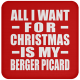 All I Want For Christmas Is My Berger Picard - Coaster