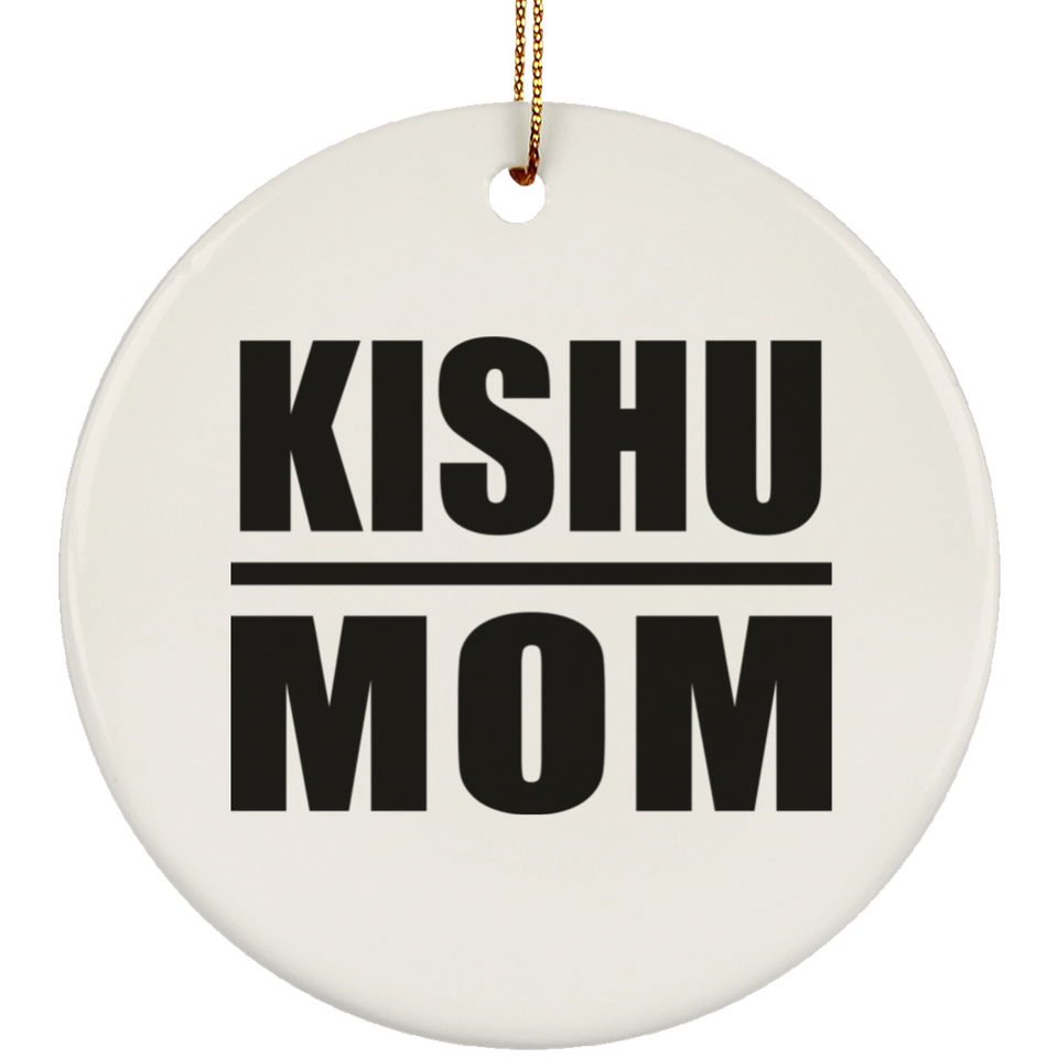 Kishu Mom - Circle Ornament