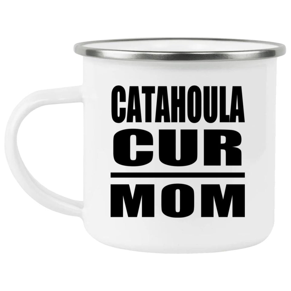 Catahoula Cur Mom - 12oz Camping Mug