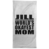 Jill World's Okayest Mom - Hand Towel