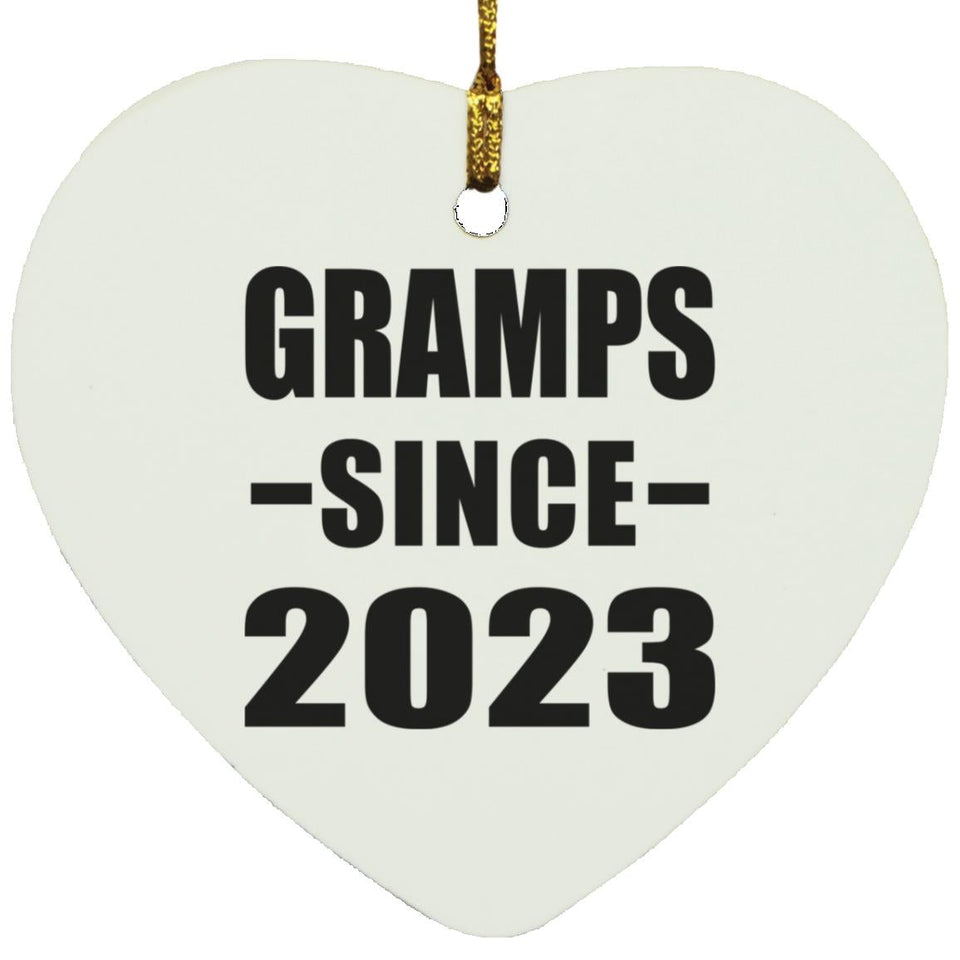 Gramps Since 2023 - Heart Ornament