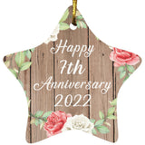 Happy 7th Anniversary 2022 - Star Ornament B
