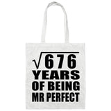 26th Anniversary Square Root of 676 Years of Mr Perfect - Tote Bag White