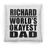 Richard World's Okayest Dad - Throw Pillow