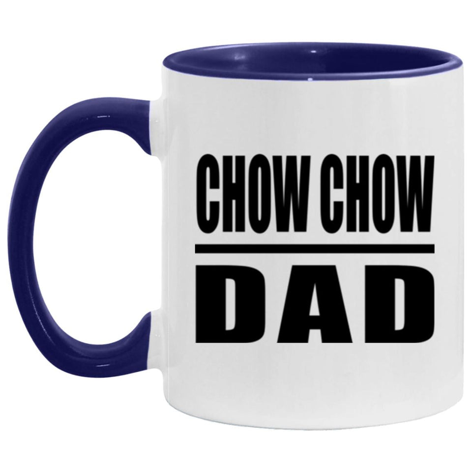 Chow Chow Dad - 11oz Accent Mug Purple