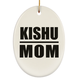 Kishu Mom - Oval Ornament
