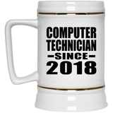 Computer Technician Since 2018 - Beer Stein