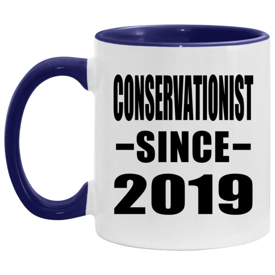 Conservationist Since 2019 - 11oz Accent Mug Purple