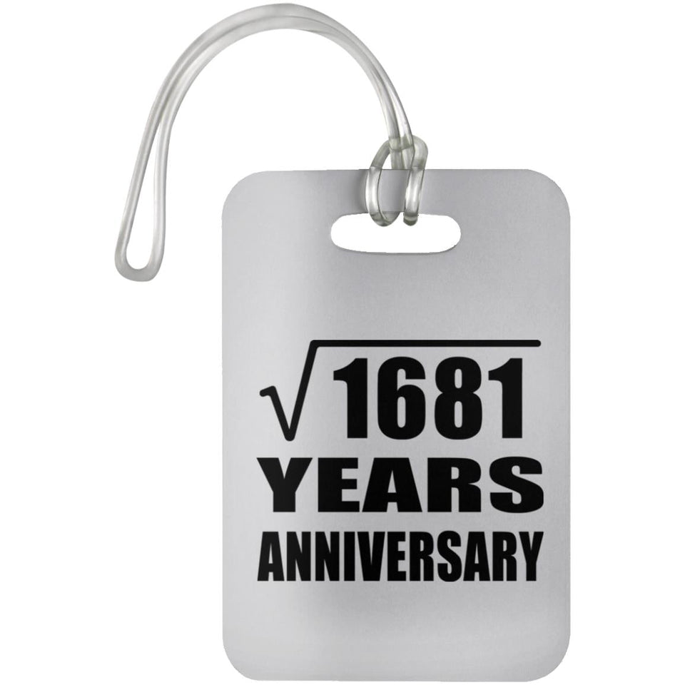 41st Anniversary Square Root of 1681 Years Anniversary - Luggage Bag Tag