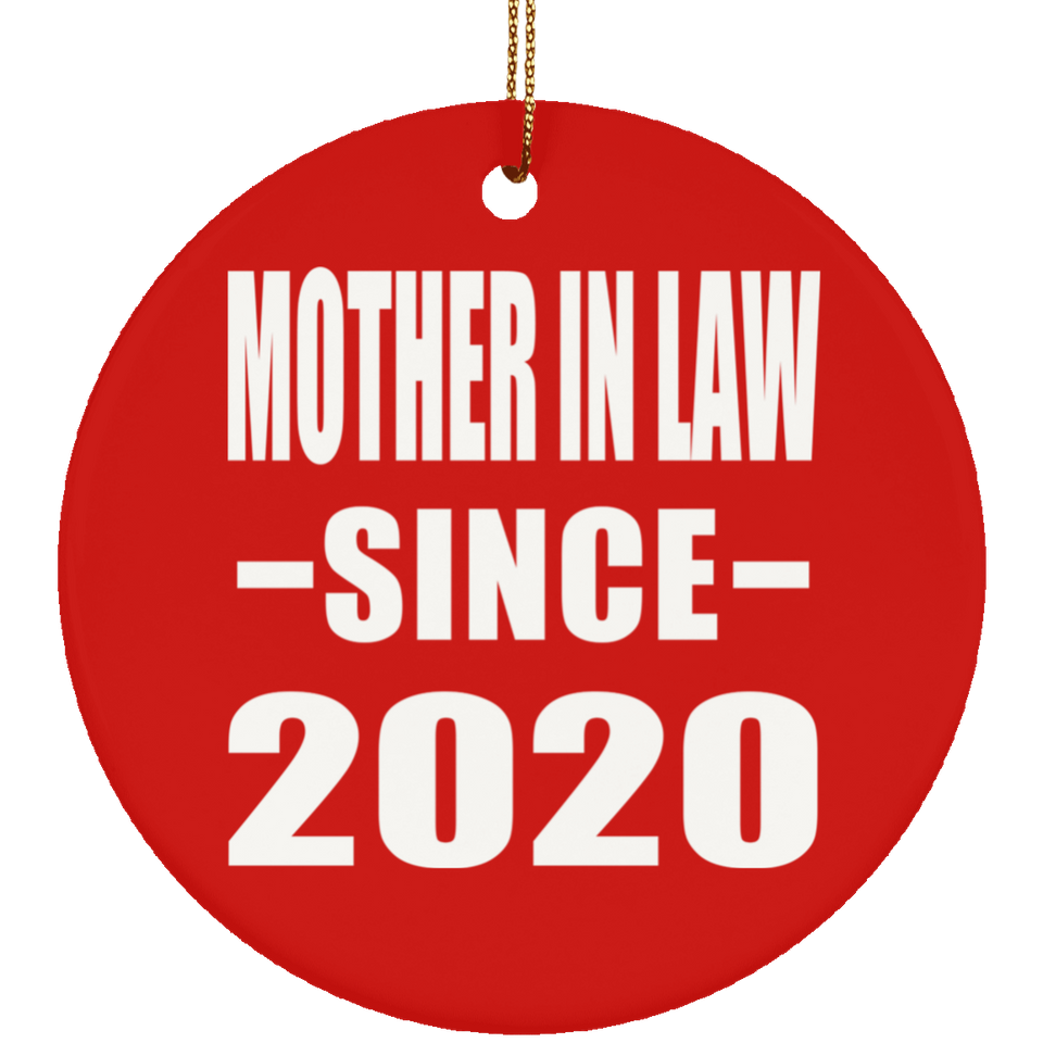 Mother In Law Since 2020 - Circle Ornament