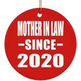 Mother In Law Since 2020 - Circle Ornament