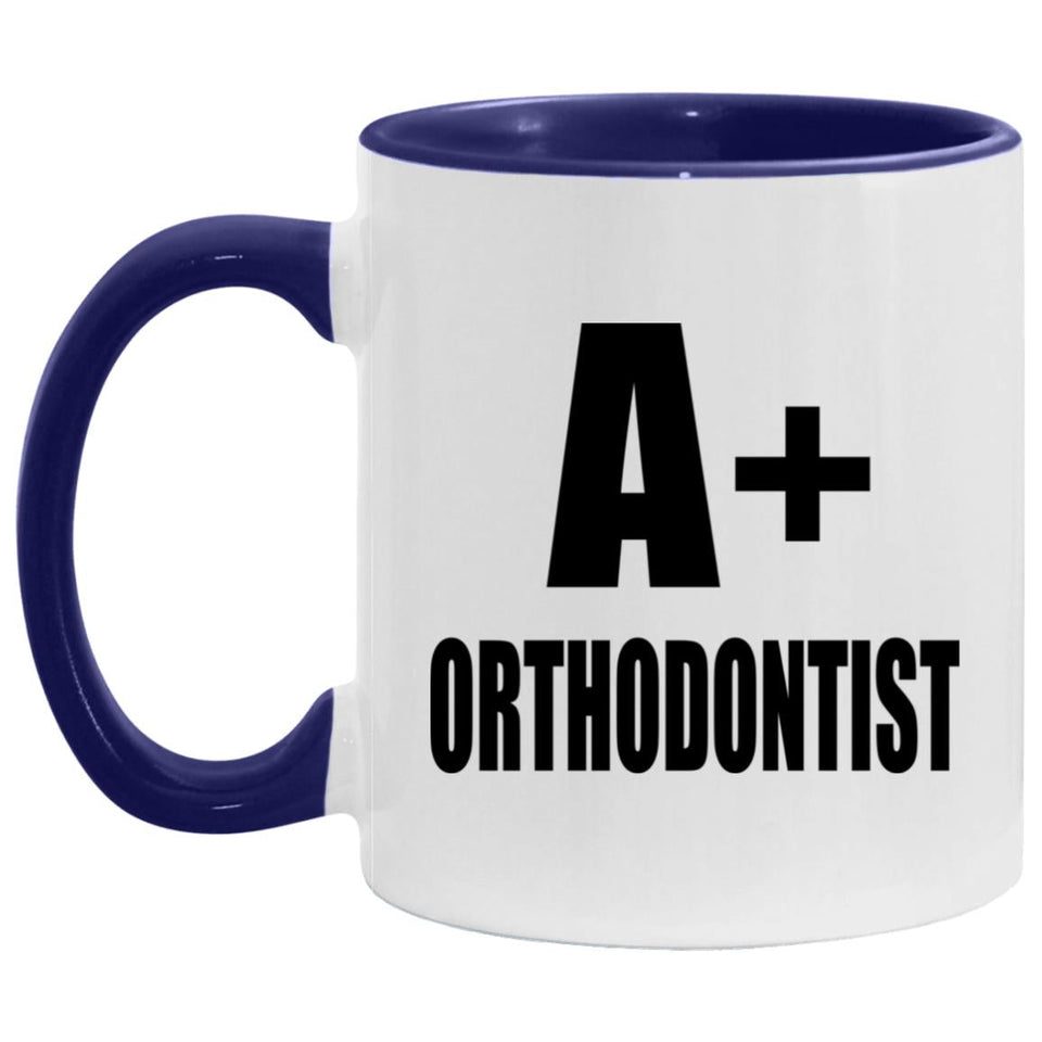 A+ Orthodontist - 11oz Accent Mug Purple