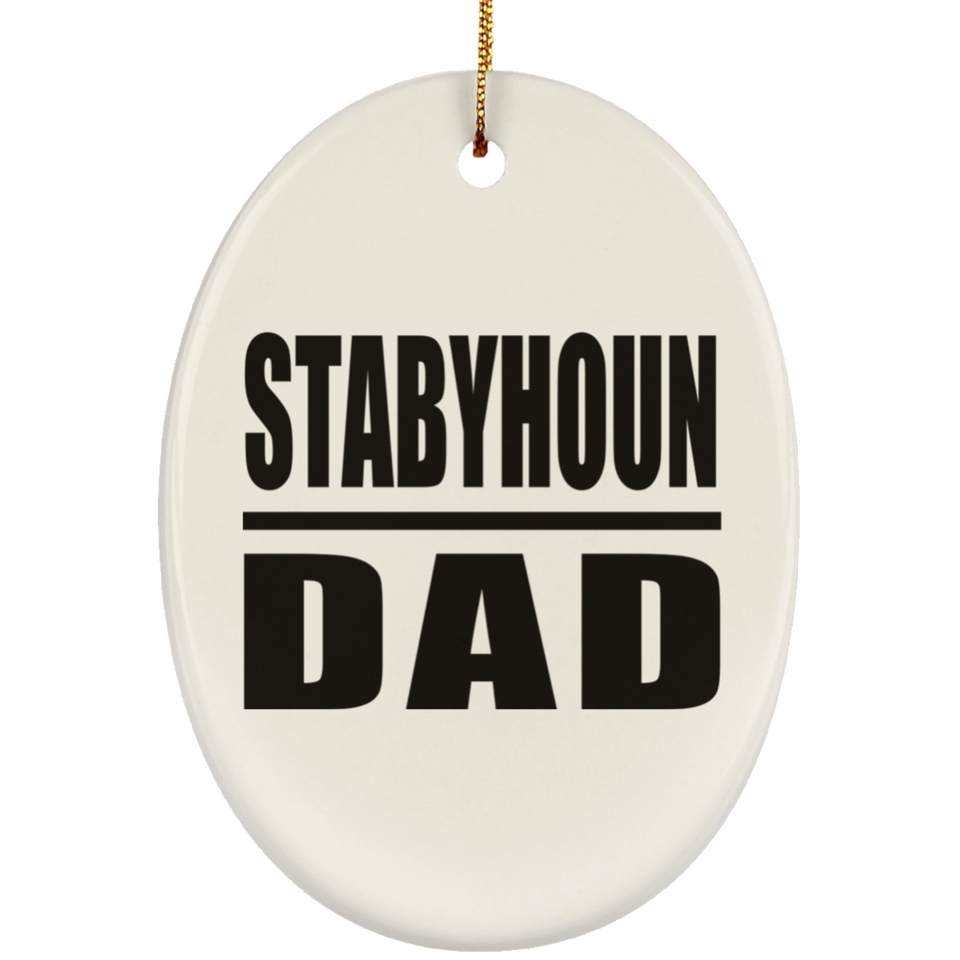 Stabyhoun Dad - Oval Ornament