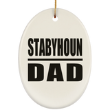 Stabyhoun Dad - Oval Ornament