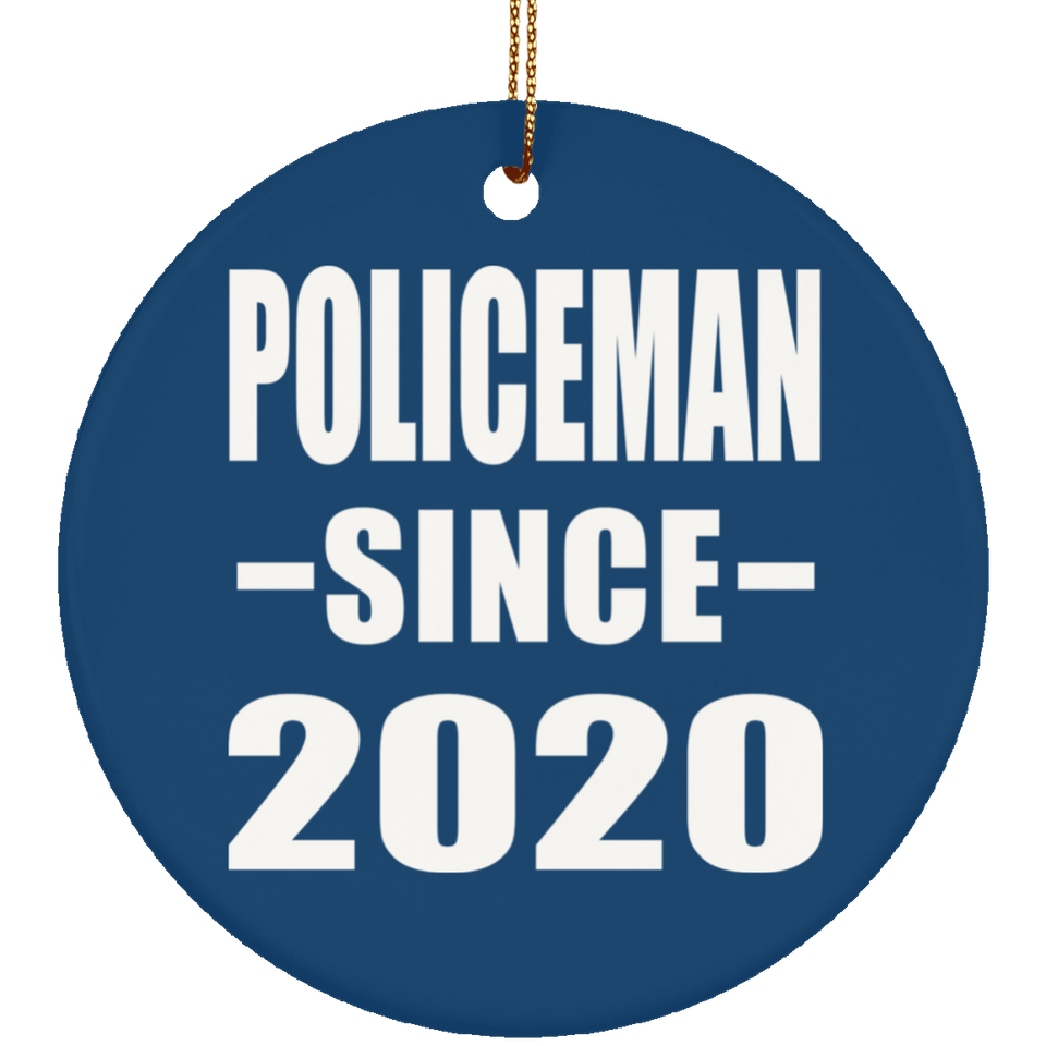 Policeman Since 2020 - Circle Ornament
