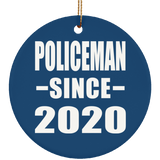 Policeman Since 2020 - Circle Ornament