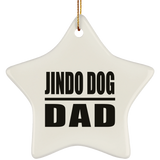 Jindo Dog Dad - Star Ornament