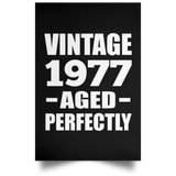 47th Birthday Vintage 1977 Aged Perfectly - Poster Portrait
