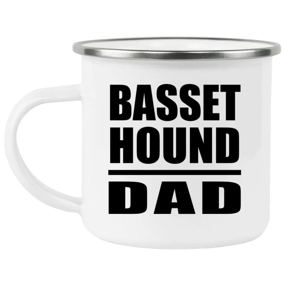 Basset Hound Dad - 12oz Camping Mug