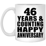 Happy 46th Anniversary 46 Years & Counting - 11 Oz Coffee Mug