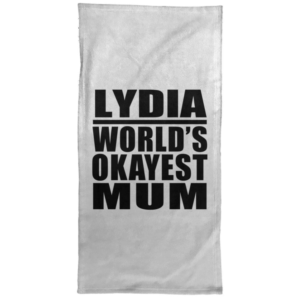 Lydia World's Okayest Mum - Hand Towel