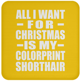 All I Want For Christmas Is My Colorprint Shorthair - Coaster