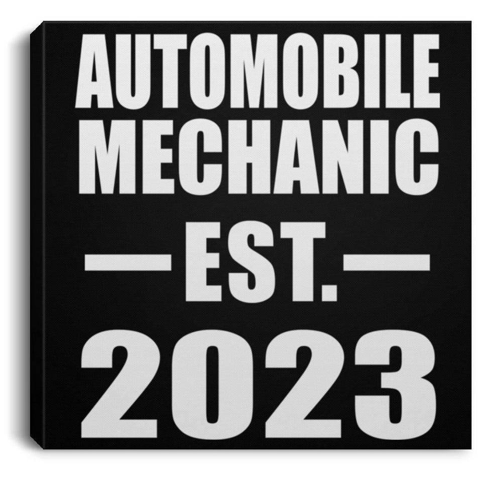 Automobile Mechanic Established EST. 2023 - Canvas Square