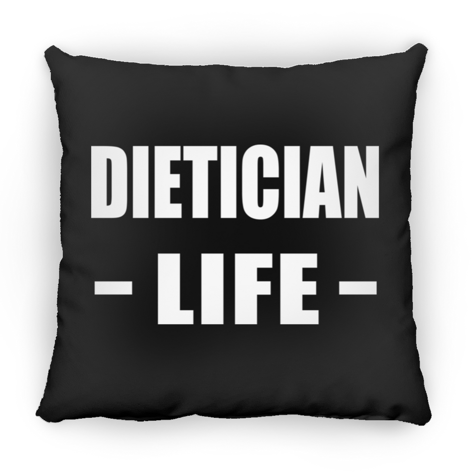 Dietician Life - Throw Pillow Black