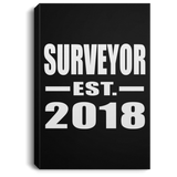 Surveyor Established EST. 2018 - Canvas Portrait